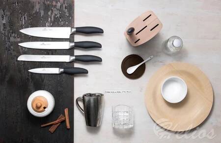 Komplet 5 noży kuchennych w bloku - 989 STYLE PLUS