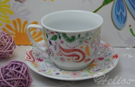 Lubiana Kubek 300 ml ze spodkiem - WIEDEŃ 5076  - zdjęcie duże 1