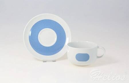 Ćmielów Design Studio MIX&MATCH / NEW ATELIER: Filiżanka 0,28 l ze spodkiem - BLUE (G087)  - zdjęcie duże 1