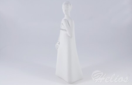 Ćmielów Figurka porcelanowa - TEMIDA (E908 platyna)  - zdjęcie duże 2
