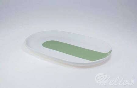 Ćmielów Design Studio MIX & MATCH / NEW ATELIER: Półmisek owalny 33 cm - GREEN (G088)  - zdjęcie duże 1