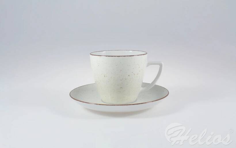 Filiżanka 350 ml ze spodkiem - 6630U Beata, Dorota (beż)