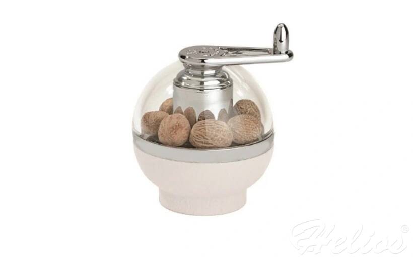 Młynek do gałki muszkatołowej - AMBIONE Biały (11 cm)