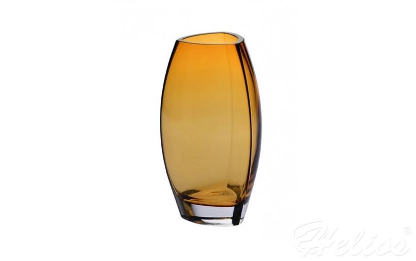 Bursztynowy wazon z grubym dnem 25 cm - Color (B727)