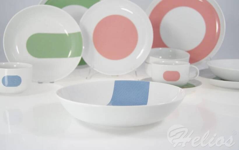 MIX & MATCH / NEW ATELIER: Talerz głęboki 21 cm - BLUE