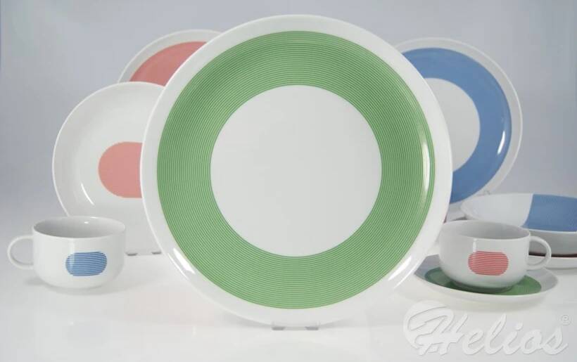 MIX & MATCH / NEW ATELIER: Talerz płytki 27 cm - GREEN (G088)