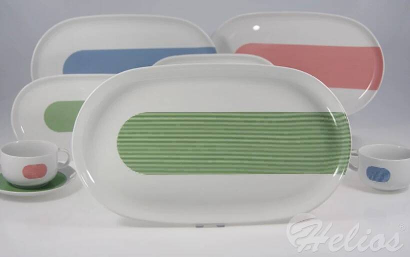 MIX & MATCH / NEW ATELIER: Półmisek owalny 39 cm - GREEN (G088)