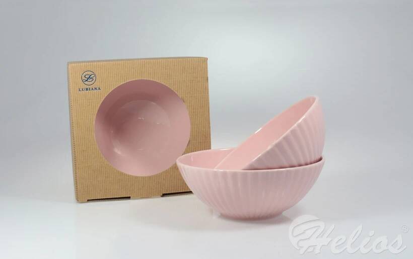 Zestaw salaterek 17 cm / 6 szt. - K70 Daisy Różowa (3206DJ01K70T)