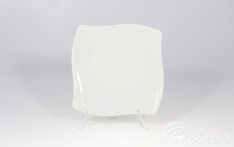 Talerz deserowy 19,5 cm - VANITY Biały