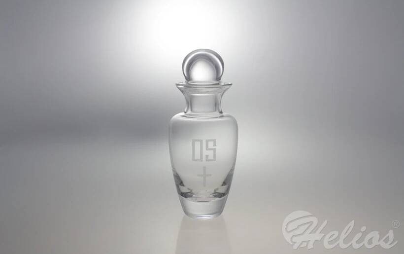 Handmade / Karafka z korkiem 700 ml - BEZBARWNA ze zdobieniem (2924)