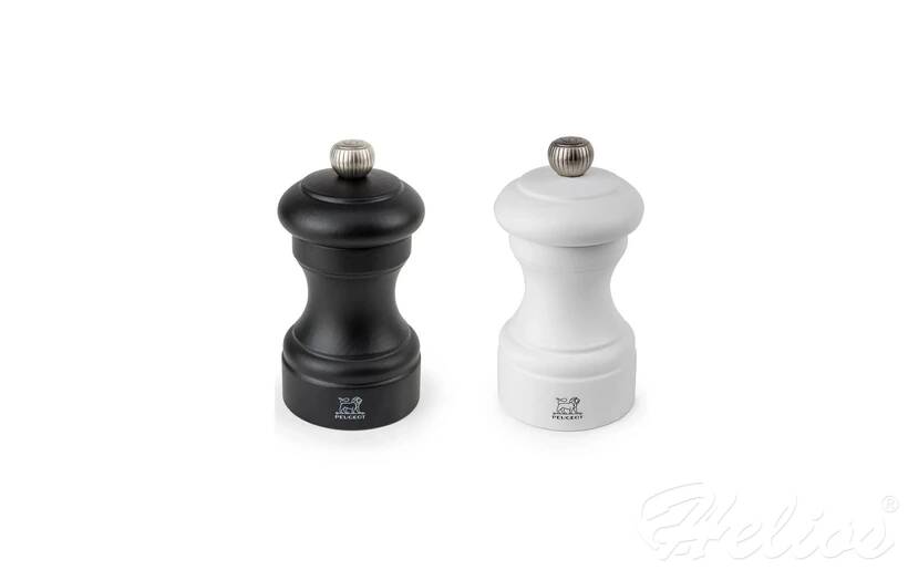 Zestaw 2 młynków BISTRO 10 cm - Biały / Czarny (PG-2-24291)