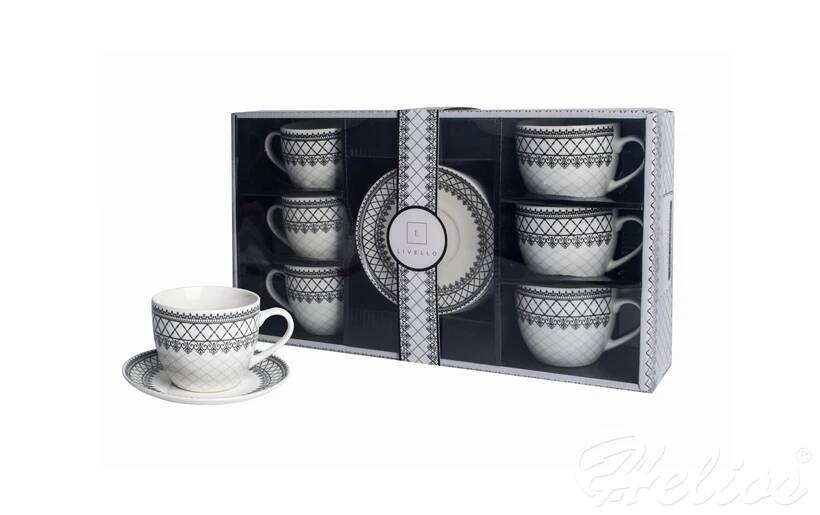 Filiżanki 250 ml ze spodkiem 6 szt./ CR6-106