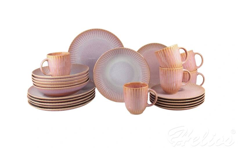 Zestaw naczyń dla 6 os./ 24 części - STONEWARE S011T Blush (Daisy)