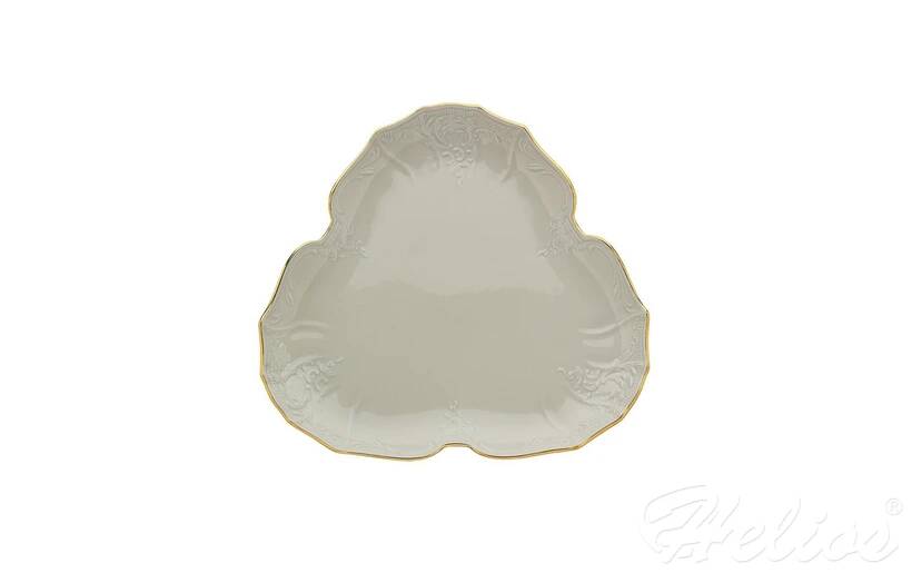 Patera trójkątna 27 cm - Bernadotte Ivory Gold (054001)