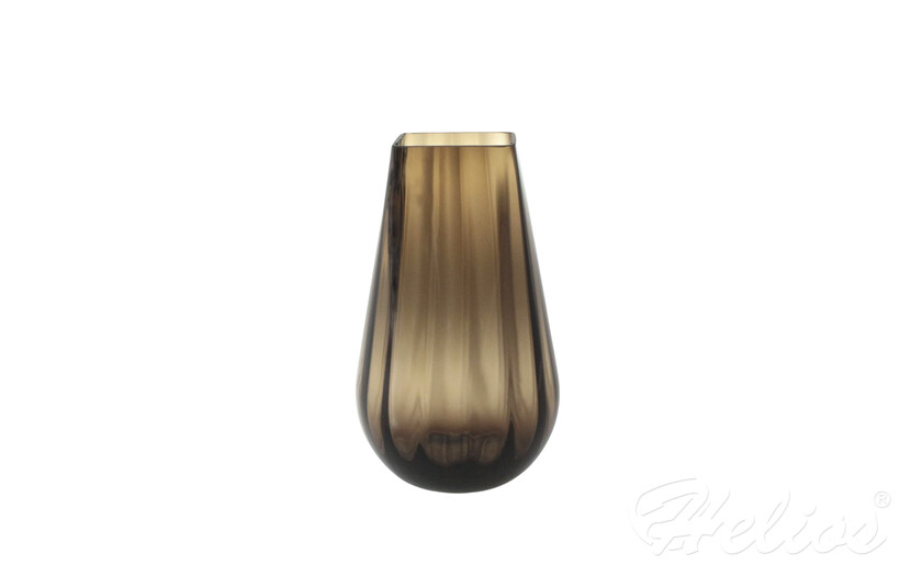 Wazon optyk pionowy 30 cm / Brąz dymny (D058)