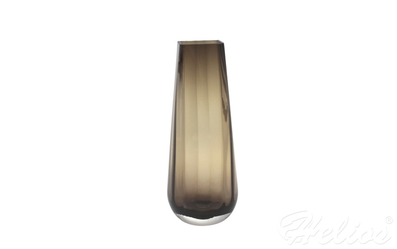 Wazon optyk pionowy 35 cm / Brąz dymny (D058)