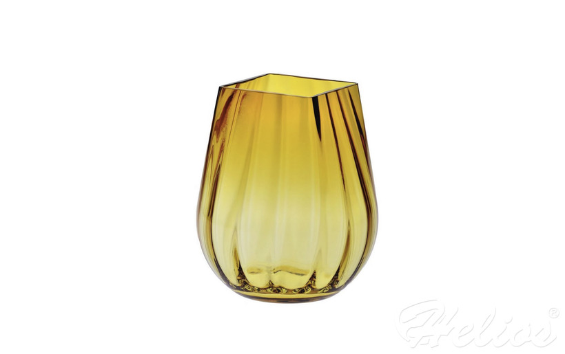 Wazon optyk pionowy 25,5 cm / Bursztynowy (D058)