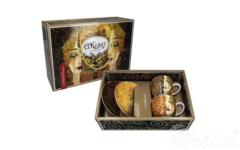 Filiżanki 250 ml ze spodkami 2 szt. - G. Klimt  / Złote łzy (532-7406)