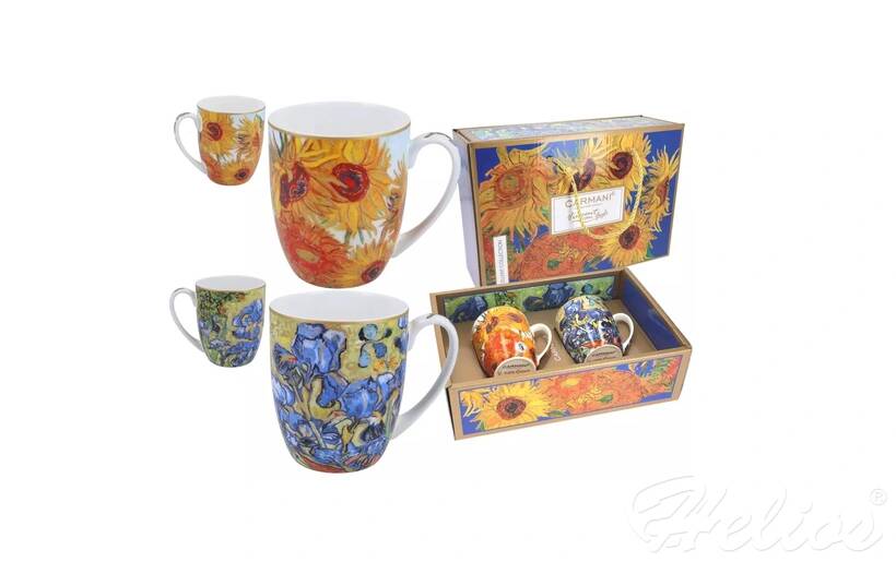 Kubki 400 ml - 2 szt. - V. van Gogh / Słoneczniki i Irysy (830-7220)