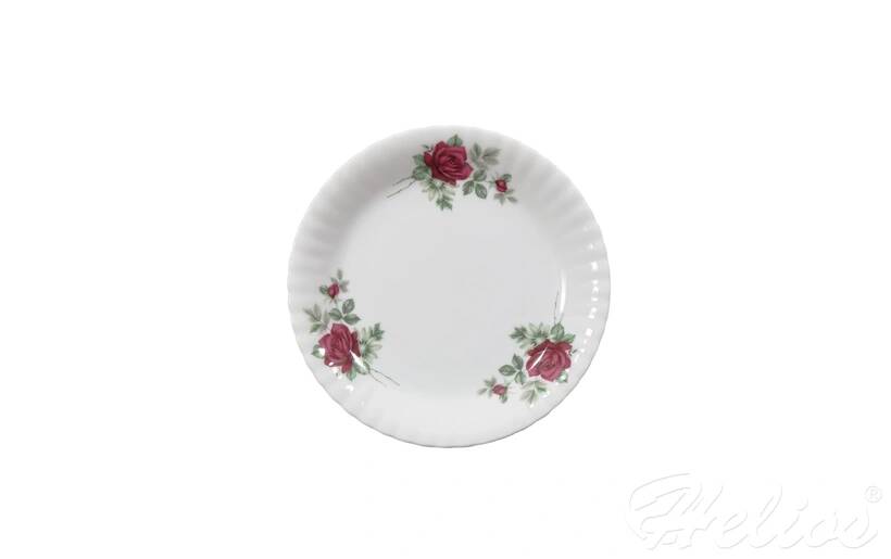 Talerz deserowy 17 cm - B826 IWONA Bordowa róża
