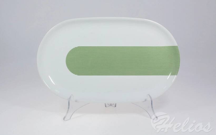 MIX & MATCH / NEW ATELIER: Półmisek owalny 33 cm - GREEN (G088)