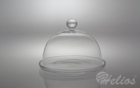 Krosno Glass Sp. z o.o. Handmade / Talerz z kloszem 25 cm - BEZBARWNY (0523+0084)