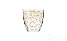 Krosno Glass S.A. Szklanki 370 ml / 2 szt. - Deco Line / Złota siatka (zd. 144)