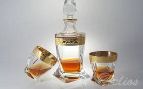 Bohemia Komplet do whisky - QUADRO RICH GOLD (whisky set 1+6)