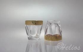 Bohemia Szklanki kryształowe do whisky 340 ml - QUADRO RICH GOLD (949193)