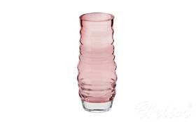 Krosno Glass S.A. Wazon ryflowany 25 cm / Burgund (B072)
