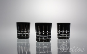 Anita Crystal Szklanki kryształowe niskie 240 ml - BLACK (298 KR3)