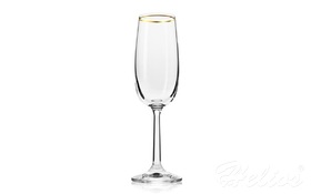 Krosno Glass S.A. Kieliszki do szampana 170 ml - BASSIC Glass / Złoty Pasek (FKMA357)