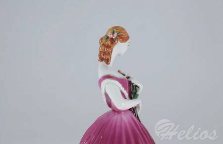 Ćmielów Figurka porcelanowa - MARKIZA w bordowej sukni (0060)  - zdjęcie duże 3