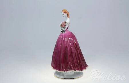 Ćmielów Figurka porcelanowa - MARKIZA w bordowej sukni (0060)  - zdjęcie duże 5