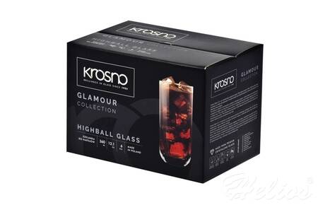 Krosno Glass S.A. Szklanki long drink 360 ml - Glamour (C210)  - zdjęcie duże 3