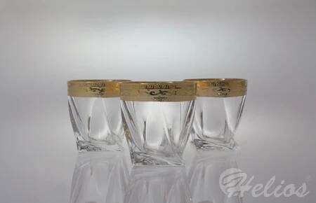 Bohemia Szklanki kryształowe do whisky 340 ml - QUADRO RICH GOLD (949193)  - zdjęcie duże 1