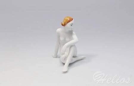 Ćmielów Figurka porcelanowa ZAMYŚLONA 0060  - zdjęcie duże 1