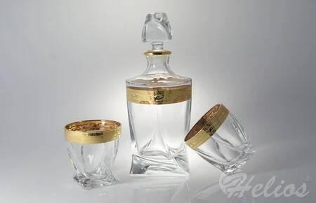 Bohemia Komplet do whisky - QUADRO RICH GOLD (whisky set 1+6)  - zdjęcie duże 2