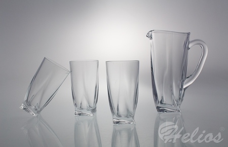 Bohemia Komplet kryształowy Dzbanek + 6 szklanek - QUADRO (410880611)  - zdjęcie duże 2