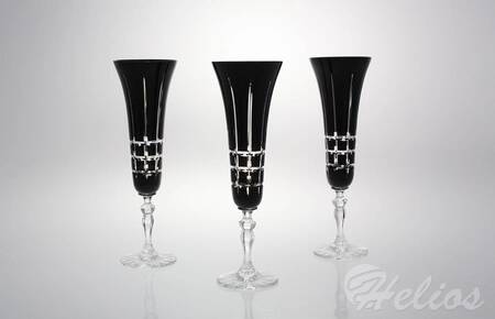Anita Crystal Kieliszki kryształowe do szampana 140 ml - BLACK (443 KR3)  - zdjęcie duże 1