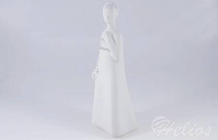 Ćmielów Figurka porcelanowa - TEMIDA (E908 platyna)  - zdjęcie duże 2