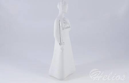 Ćmielów Figurka porcelanowa - TEMIDA (E908 platyna)  - zdjęcie duże 5