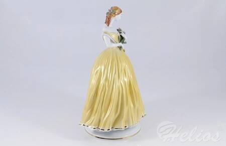 Ćmielów Figurka porcelanowa - MARKIZA w żółtej sukni (0060)   - zdjęcie duże 3