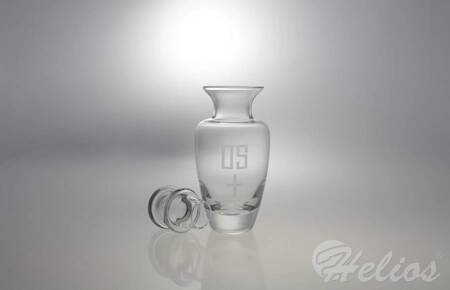Krosno Glass S.A. Handmade / Karafka z korkiem 700 ml - BEZBARWNA ze zdobieniem (2924)  - zdjęcie duże 1
