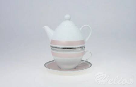 Kristoff Zestaw do herbaty Tea For One - Ole / Luna Różowa  - zdjęcie duże 1