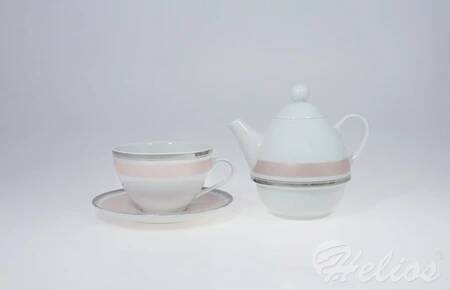 Kristoff Zestaw do herbaty Tea For One - Ole / Luna Różowa  - zdjęcie duże 2