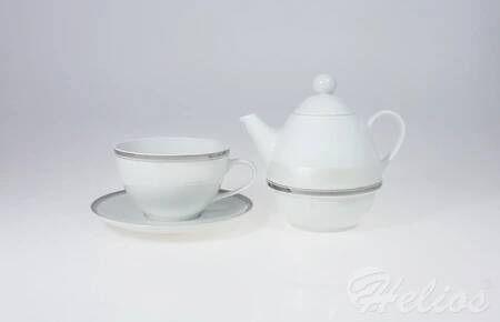 Kristoff Zestaw do herbaty Tea For One - Ole / Luna Szara  - zdjęcie duże 2