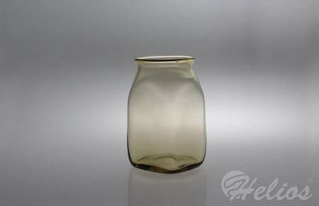 Krosno Glass S.A. Handmade / Świecznik 14 cm - ZIELEŃ (3378)  - zdjęcie duże 1
