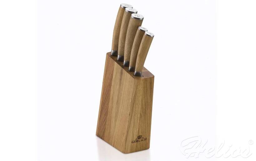 Gerlach Komplet 5 noży w bloku drewnianym - NATUR (320M) - zdjęcie główne