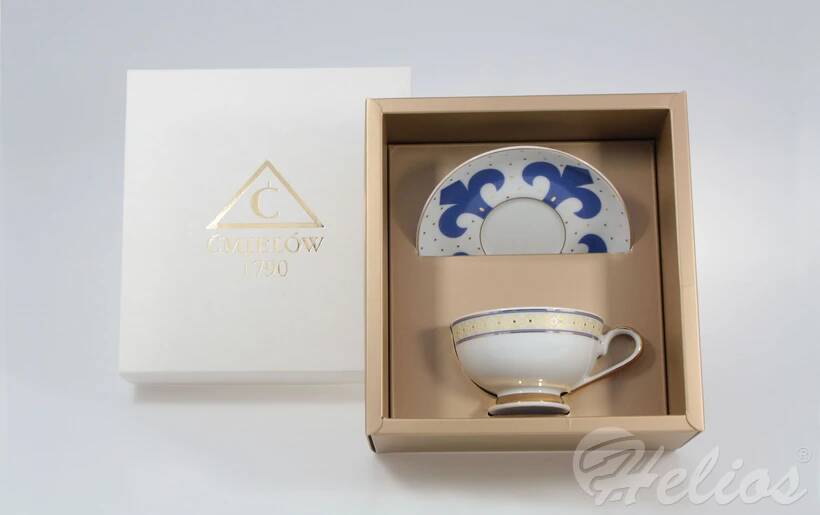 Ćmielów Filiżanka do herbaty 0,22 l ze spodkiem - G340 ASTRA - zdjęcie główne